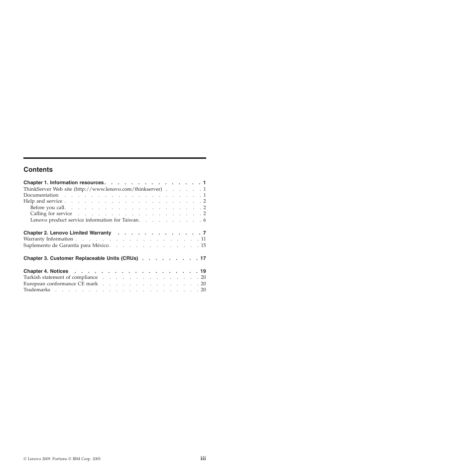 Lenovo ThinkServer TS200 User Manual | Page 5 / 30