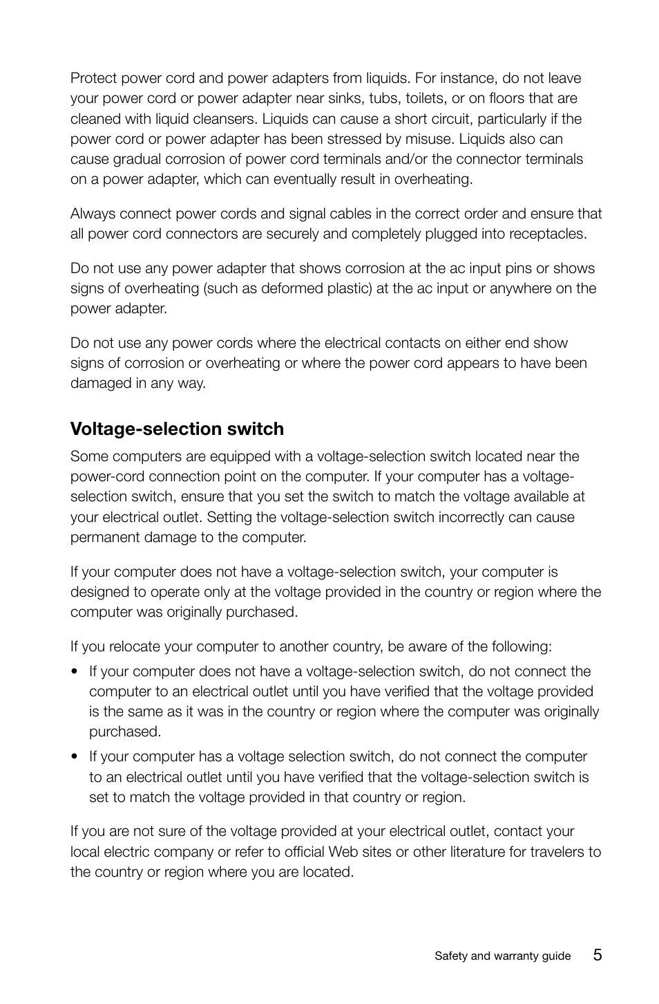 Voltage-selection switch | Lenovo S40-40 All-in-One User Manual | Page 10 / 49