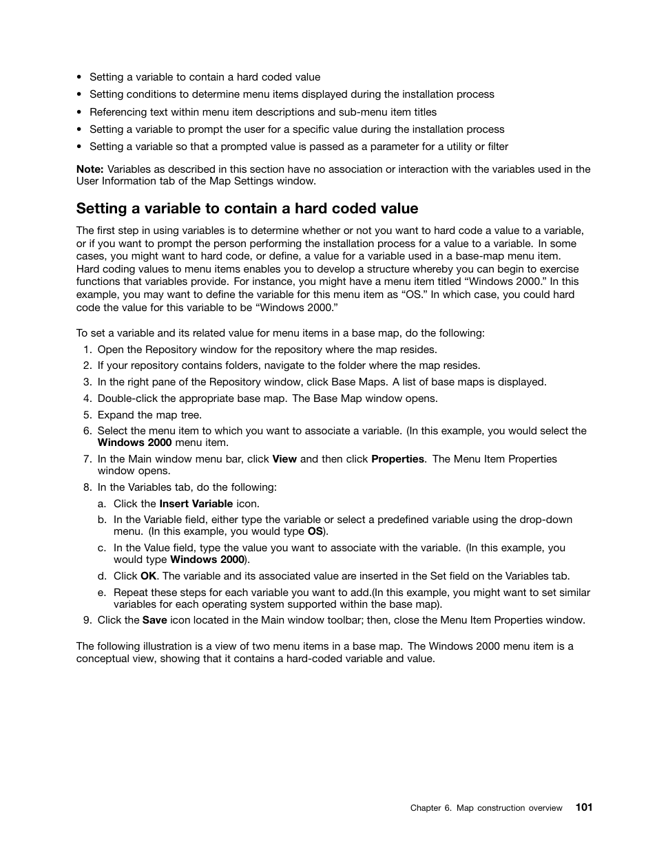 Setting a variable to contain a hard coded value | Lenovo ThinkPad SL300 User Manual | Page 115 / 206