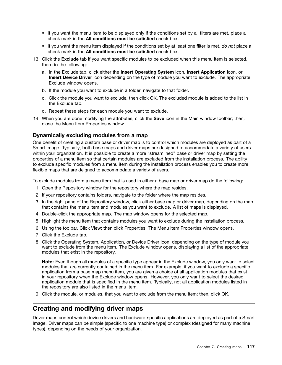 Creating and modifying driver maps | Lenovo ThinkPad SL300 User Manual | Page 131 / 206