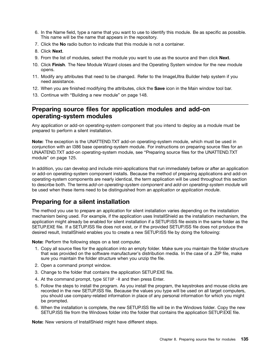 Preparing for a silent installation | Lenovo ThinkPad SL300 User Manual | Page 149 / 206