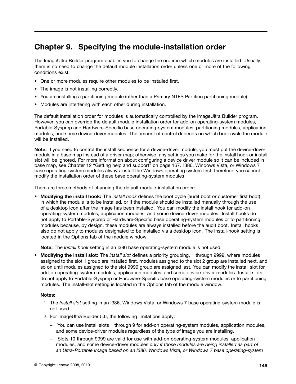 Chapter 9 “specifying the | Lenovo ThinkPad SL300 User Manual | Page 163 / 206