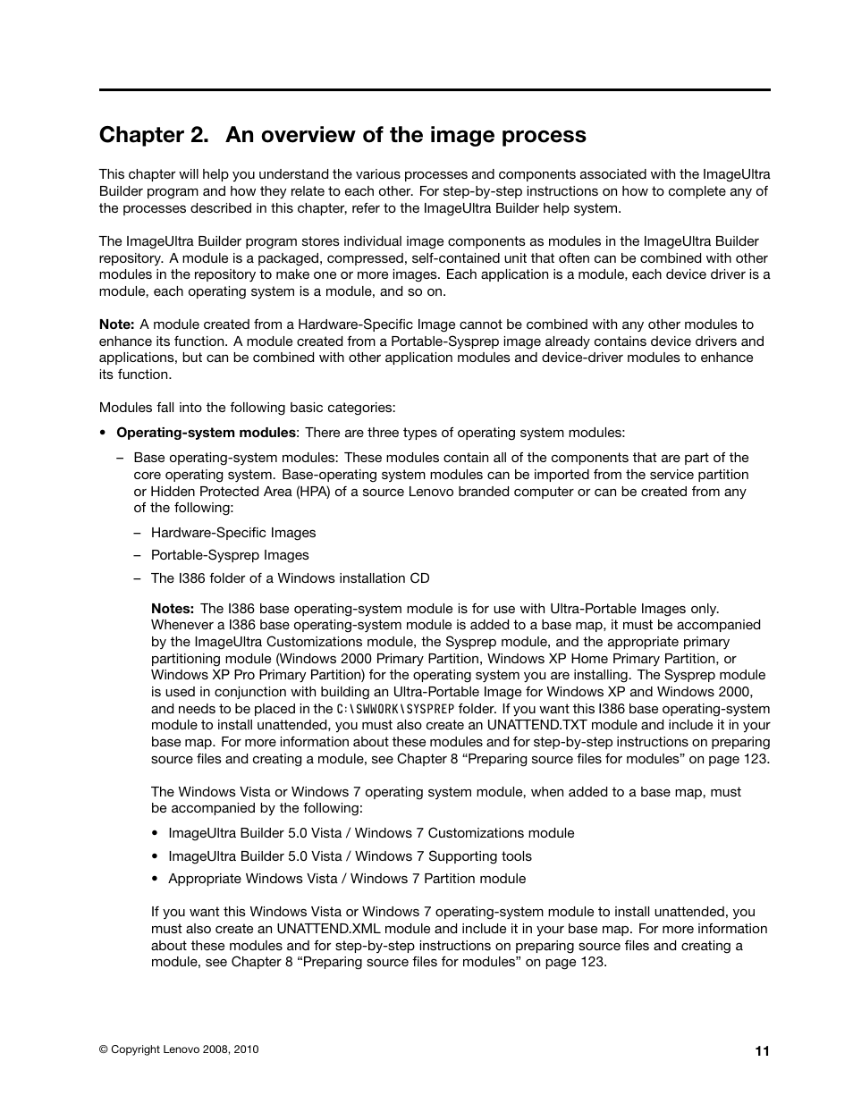 Chapter 2. an overview of the image process | Lenovo ThinkPad SL300 User Manual | Page 25 / 206