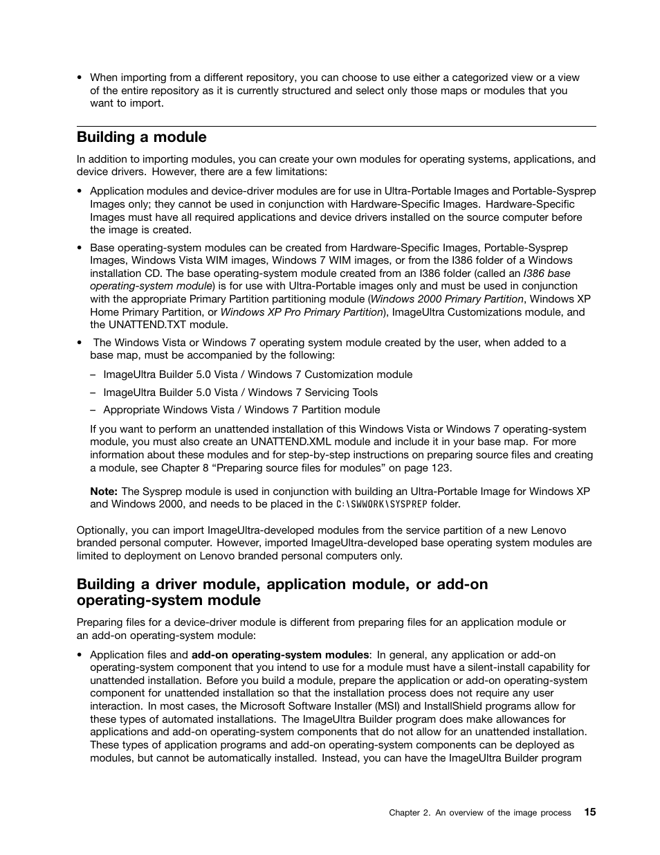 Building a module | Lenovo ThinkPad SL300 User Manual | Page 29 / 206