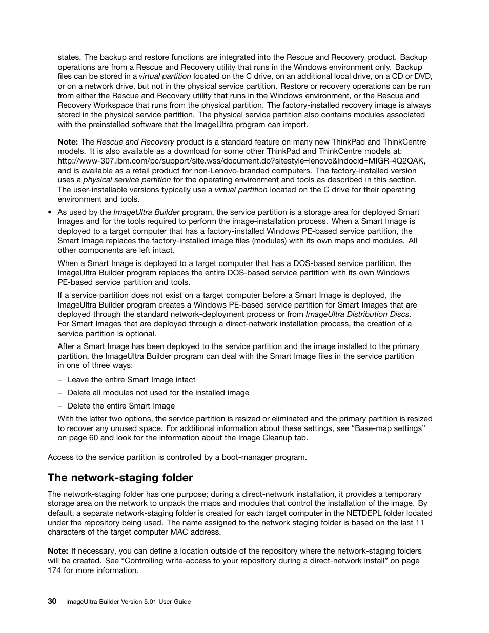 The network-staging folder | Lenovo ThinkPad SL300 User Manual | Page 44 / 206