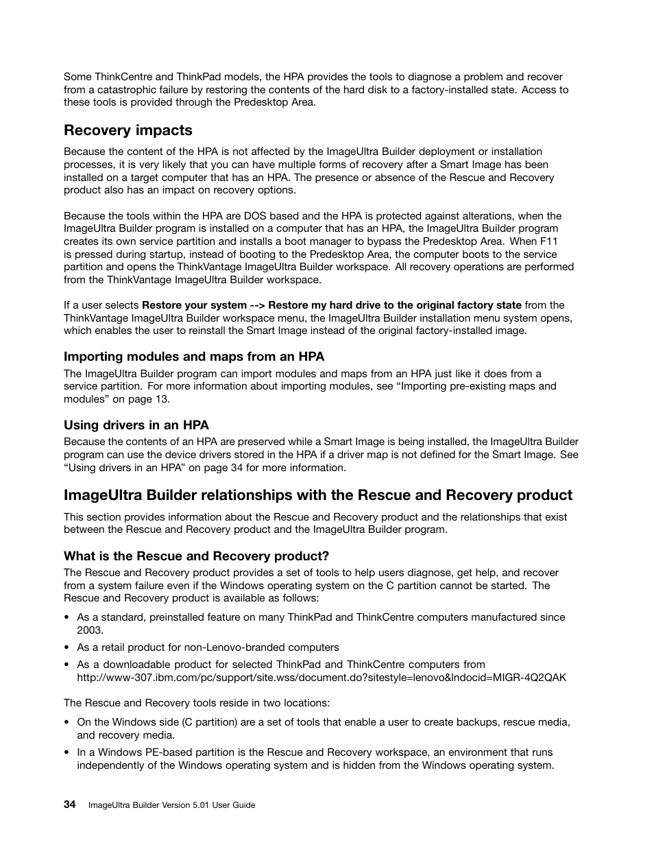 Recovery impacts | Lenovo ThinkPad SL300 User Manual | Page 48 / 206