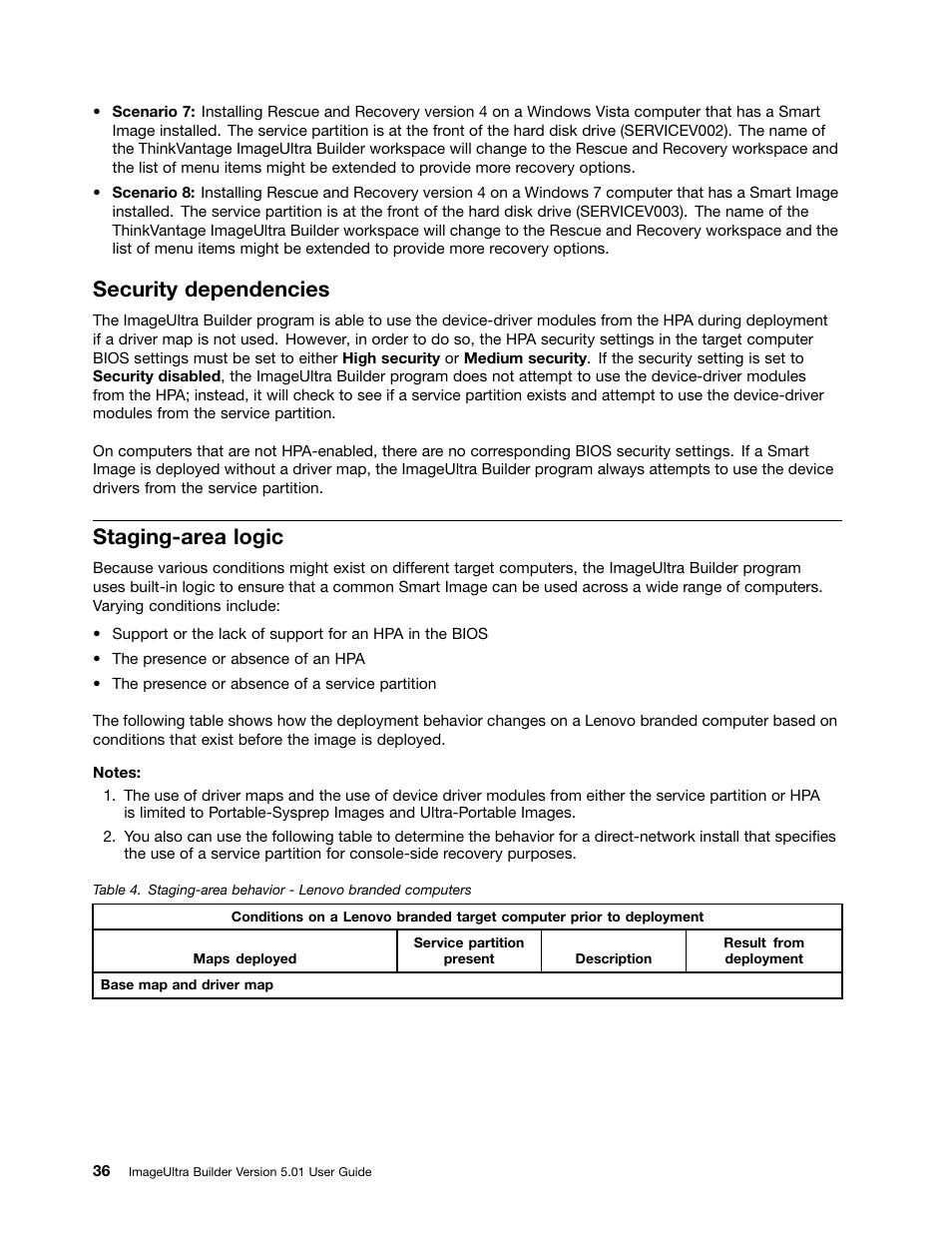 Security dependencies, Staging-area logic | Lenovo ThinkPad SL300 User Manual | Page 50 / 206