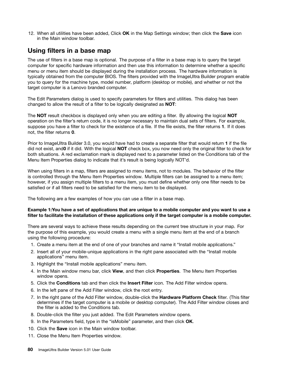 Using filters in a base map | Lenovo ThinkPad SL300 User Manual | Page 94 / 206