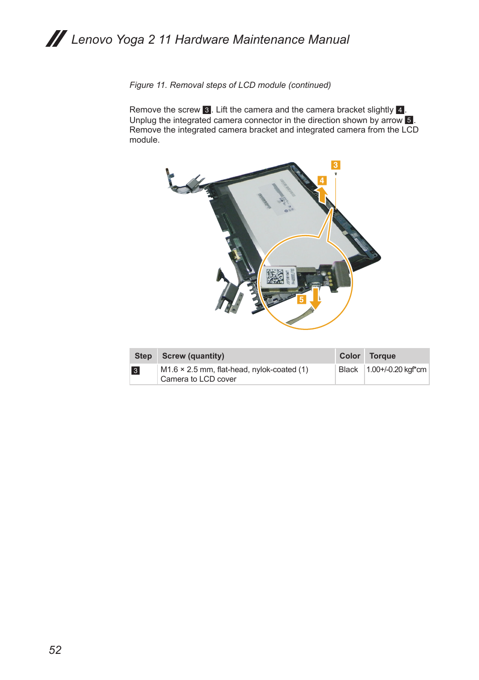 Lenovo yoga 2 11 hardware maintenance manual | Lenovo Yoga 2 11 Notebook Lenovo User Manual | Page 56 / 76