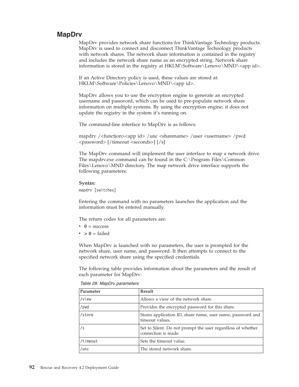 Mapdrv | Lenovo ThinkPad R50p User Manual | Page 100 / 156