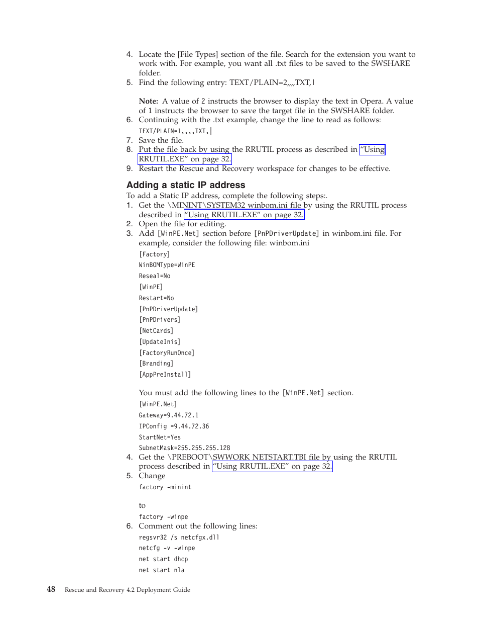 Adding a static ip address, Adding, Static | Address | Lenovo ThinkPad R50p User Manual | Page 56 / 156