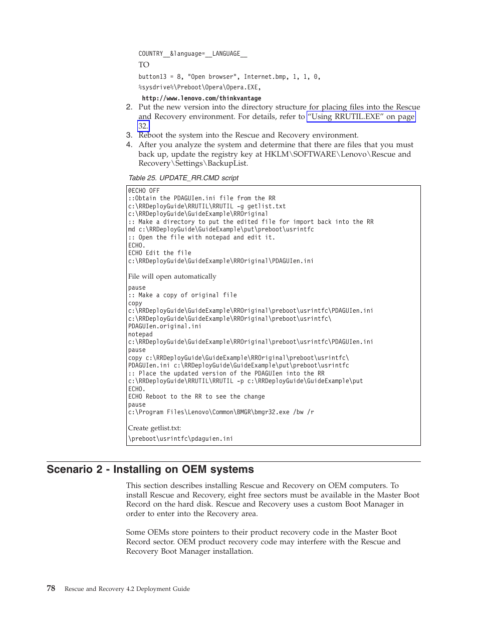 Scenario 2 - installing on oem systems, Scenario, Installing | Systems | Lenovo ThinkPad R50p User Manual | Page 86 / 156