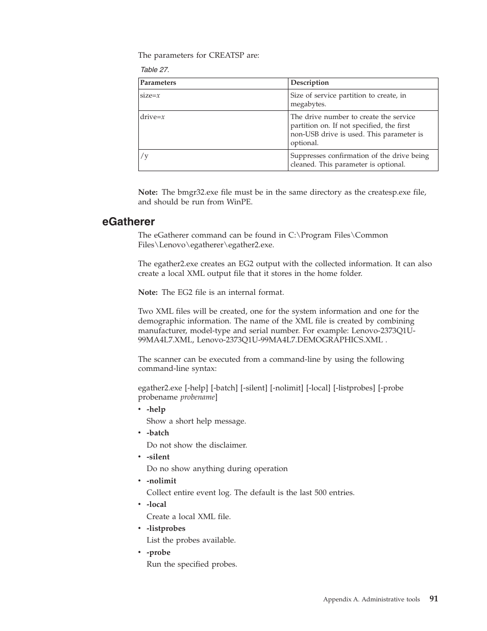 Egatherer | Lenovo ThinkPad R50p User Manual | Page 99 / 156