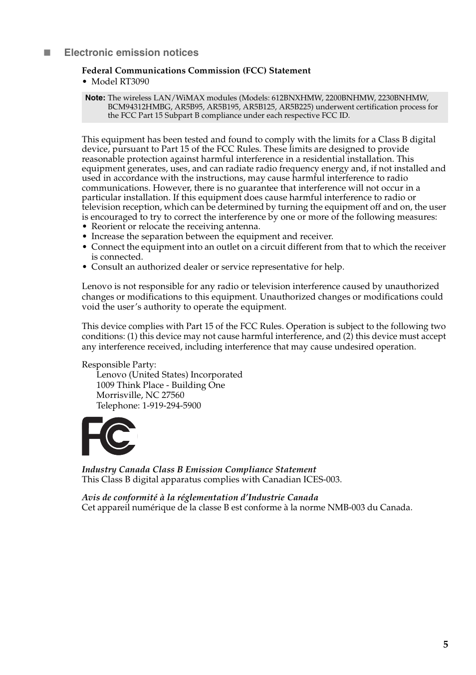 Lenovo IdeaPad S405 Notebook User Manual | Page 5 / 5