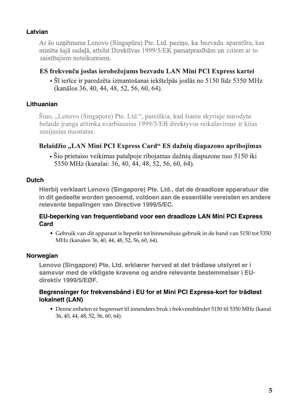 Lenovo Z50-75 User Manual | Page 5 / 14