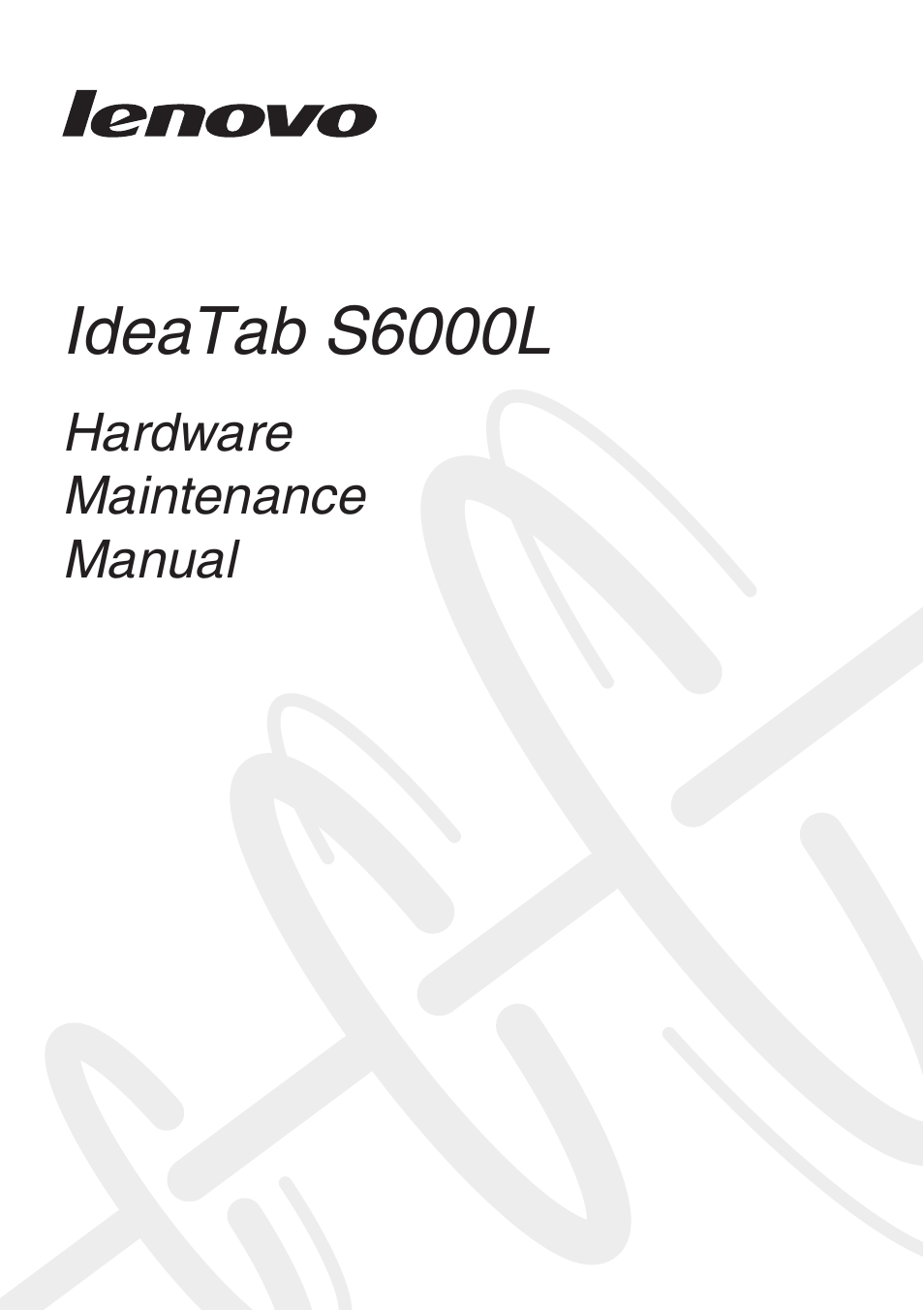 Lenovo S6000L Tablet User Manual | 53 pages