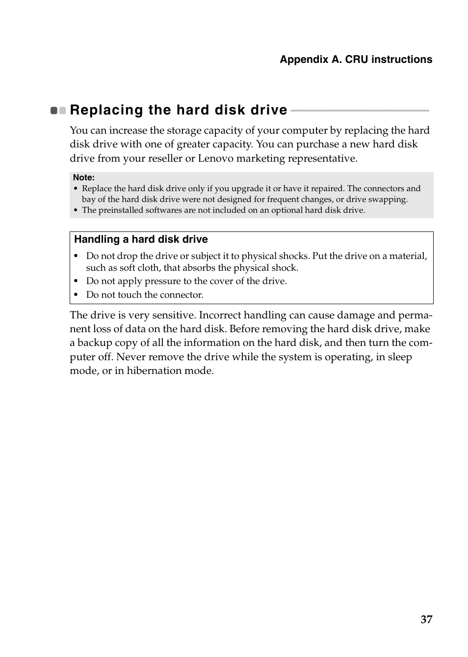 Replacing the hard disk drive | Lenovo G780 Notebook User Manual | Page 41 / 59