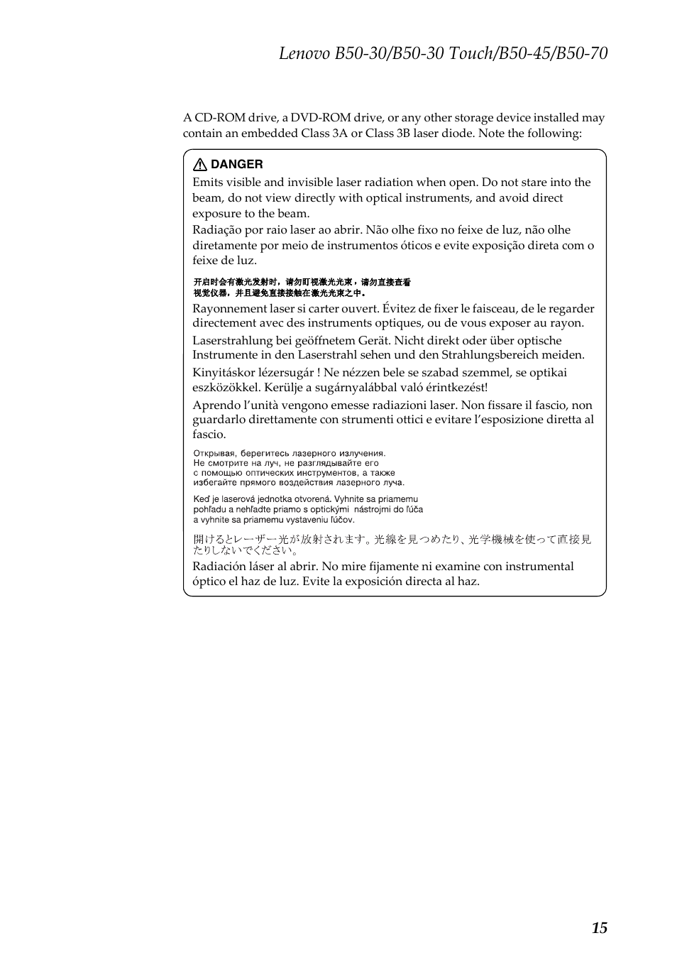 Lenovo B50-30 Notebook User Manual | Page 19 / 88
