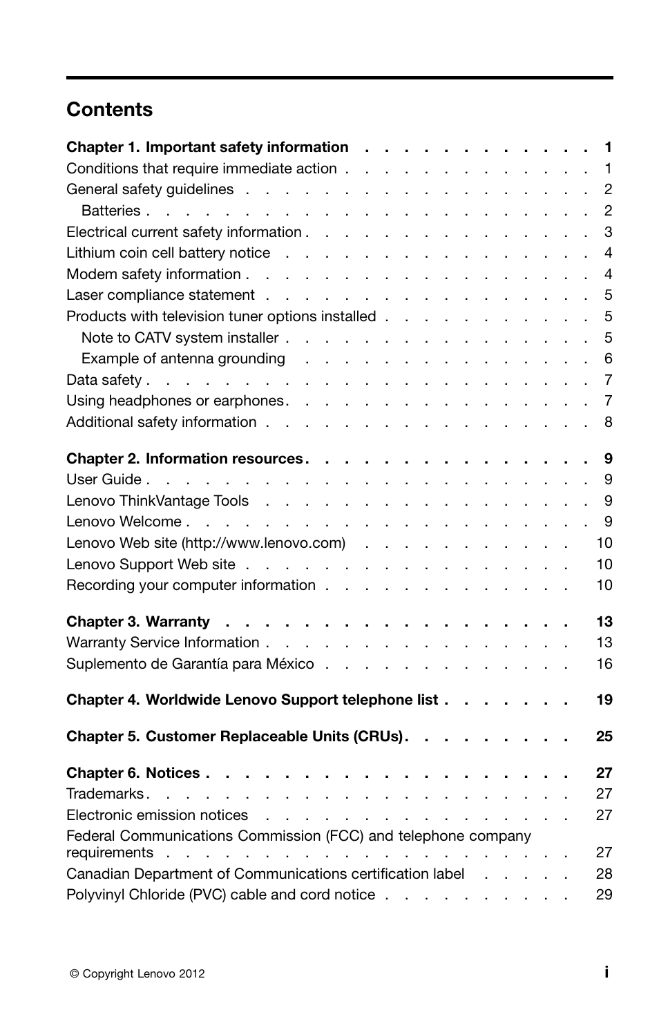 Lenovo ThinkCentre Edge 72 User Manual | Page 3 / 178