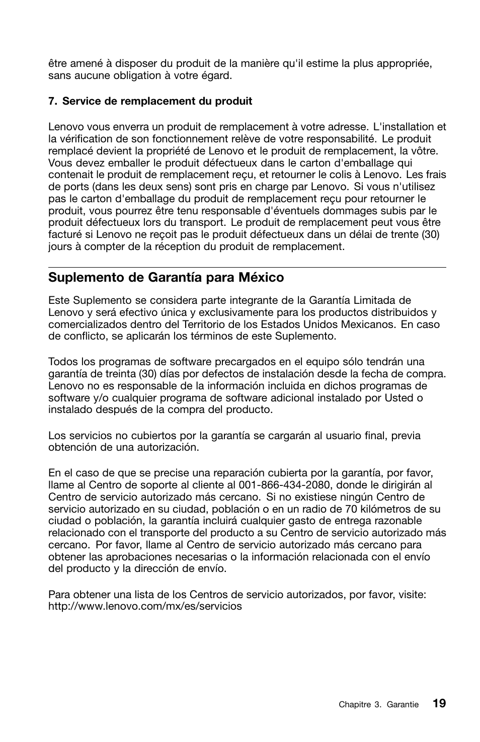 Suplemento de garantía para méxico | Lenovo ThinkCentre Edge 72 User Manual | Page 57 / 178