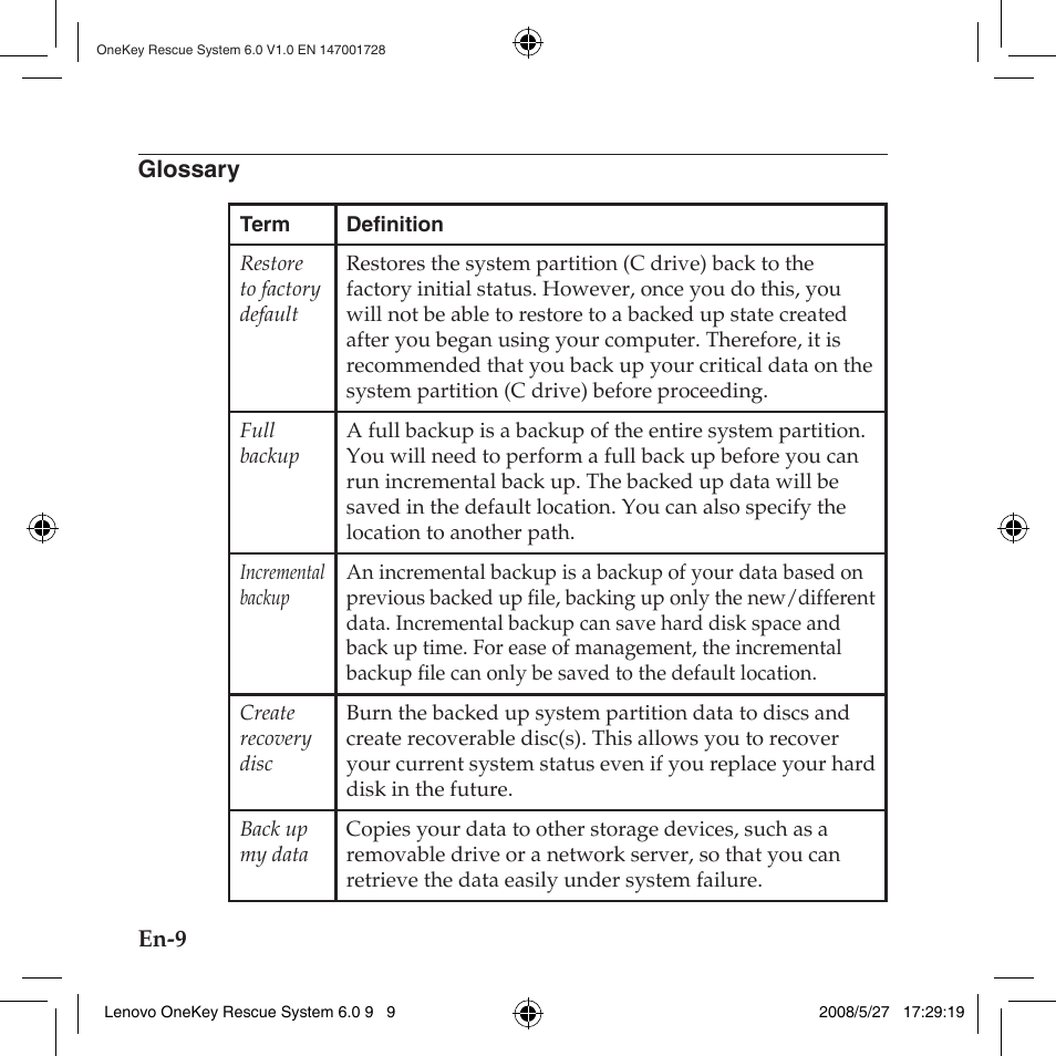 Glossary, See glossary | Lenovo IdeaPad Y710 User Manual | Page 12 / 138