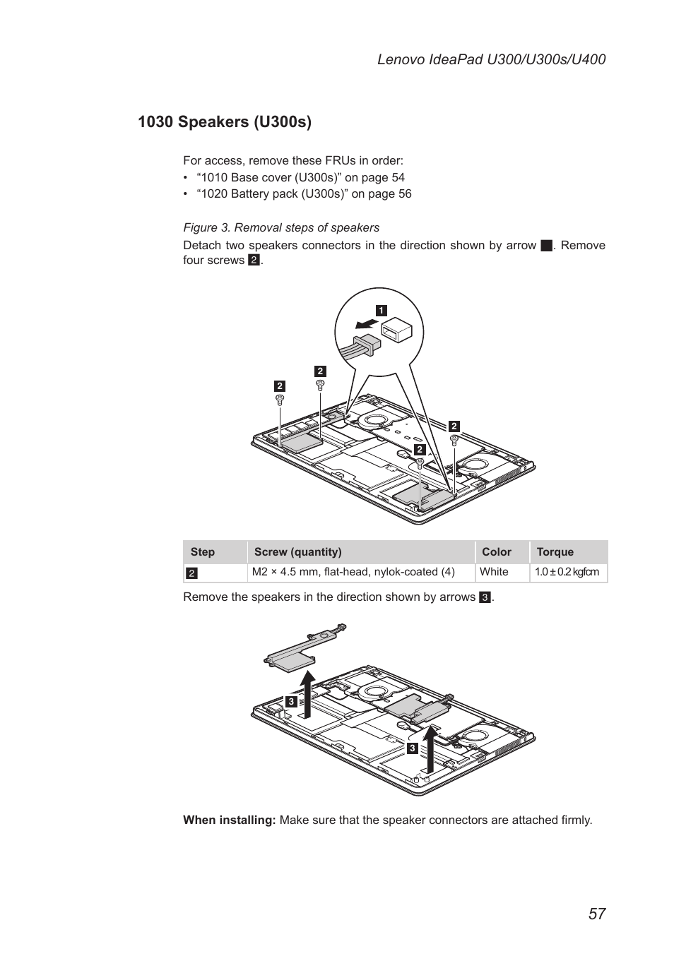 1030 speakers (u300s) | Lenovo IdeaPad U300s User Manual | Page 61 / 132
