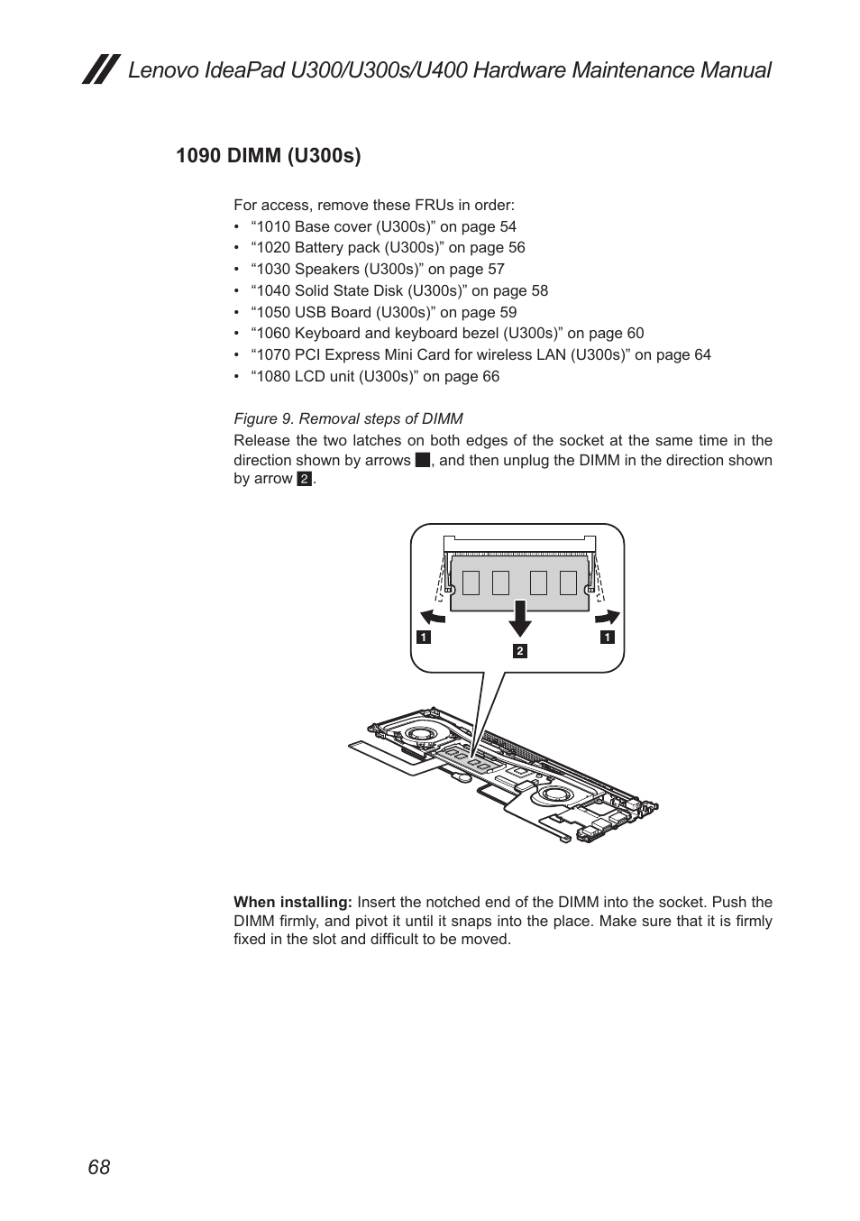 1090 dimm (u300s) | Lenovo IdeaPad U300s User Manual | Page 72 / 132