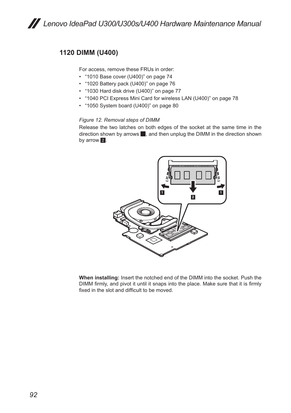 1120 dimm (u400) | Lenovo IdeaPad U300s User Manual | Page 96 / 132