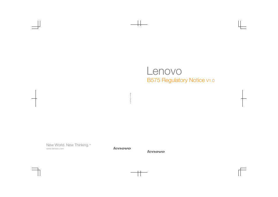 Lenovo B575 Notebook User Manual | 24 pages