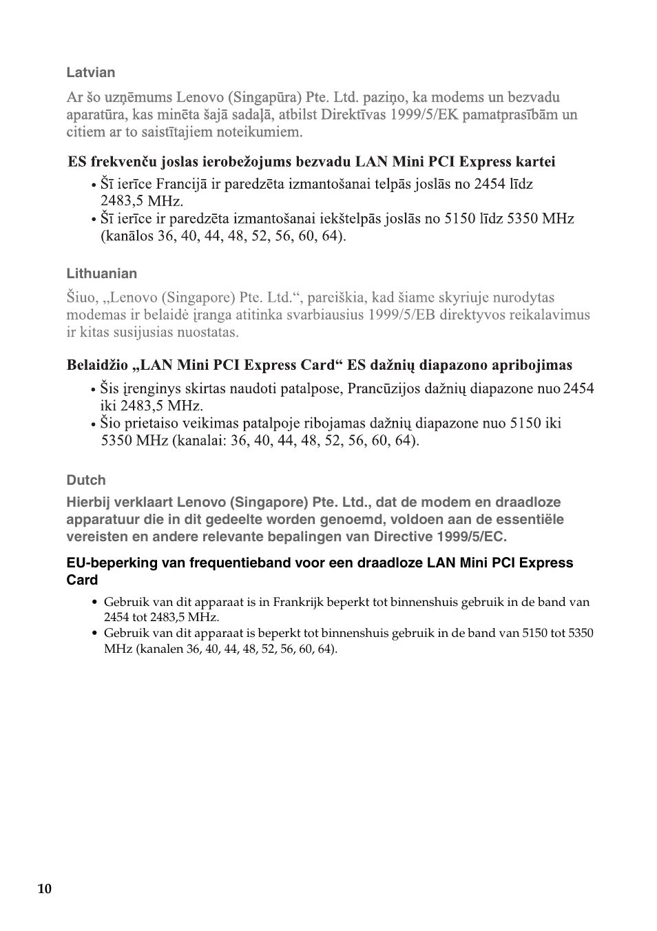 Lenovo B575 Notebook User Manual | Page 11 / 24