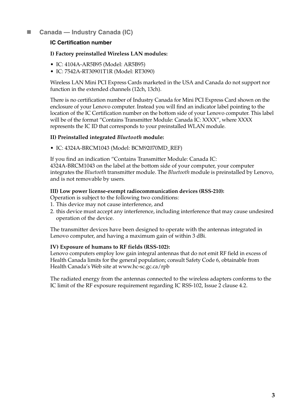 Lenovo B575 Notebook User Manual | Page 4 / 24