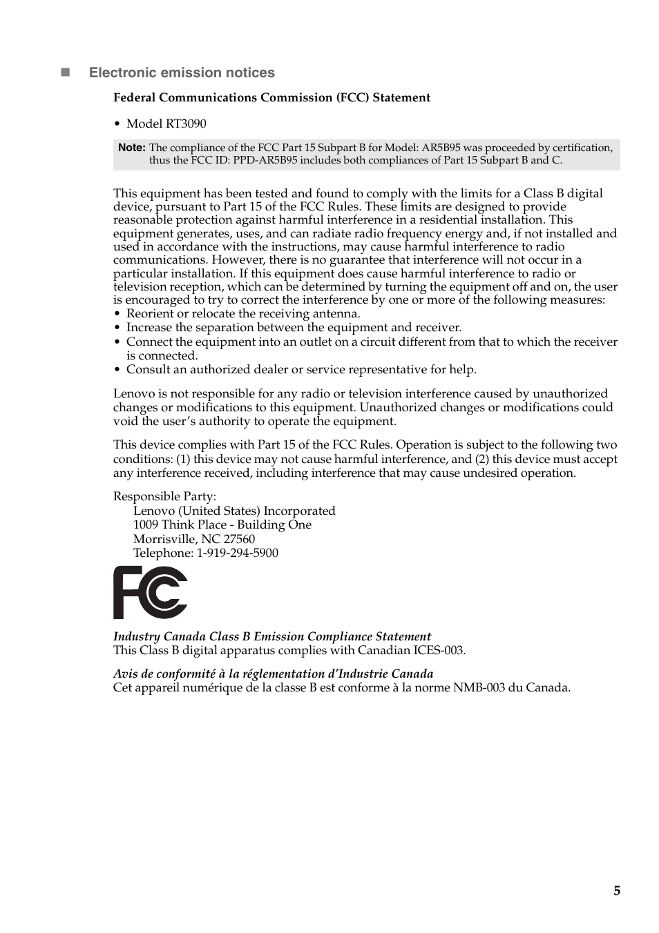 Lenovo B575 Notebook User Manual | Page 6 / 24