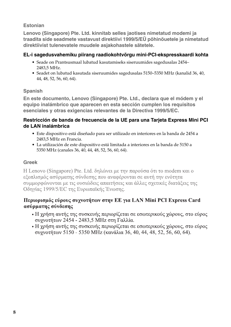 Lenovo B575 Notebook User Manual | Page 9 / 24