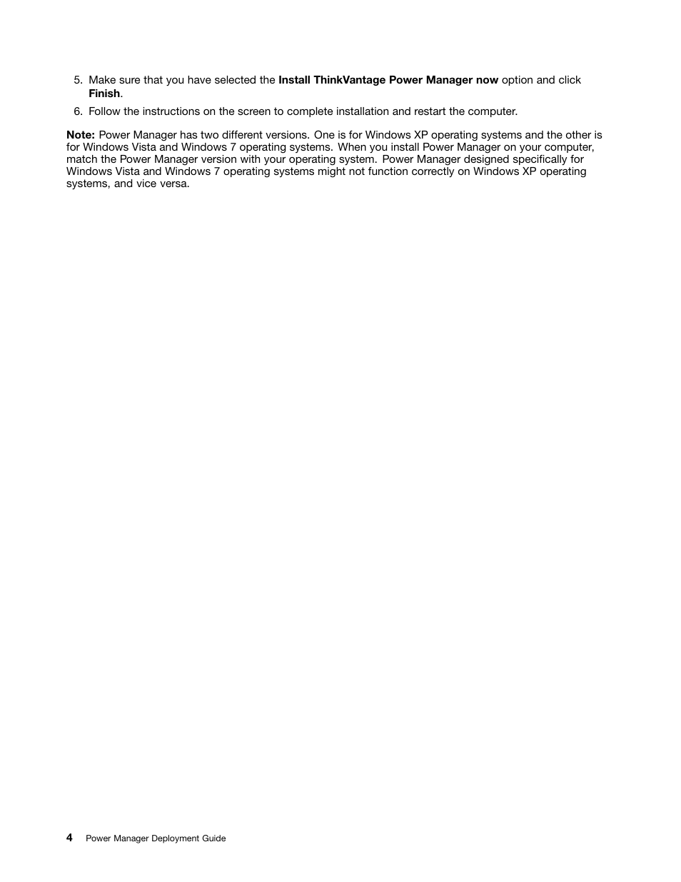 Lenovo ThinkVantage (Power Manager Deployment) User Manual | Page 10 / 68