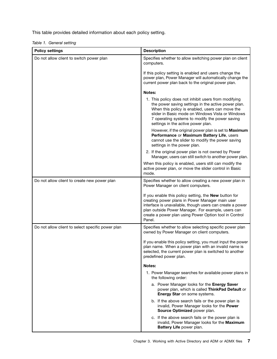 Lenovo ThinkVantage (Power Manager Deployment) User Manual | Page 13 / 68