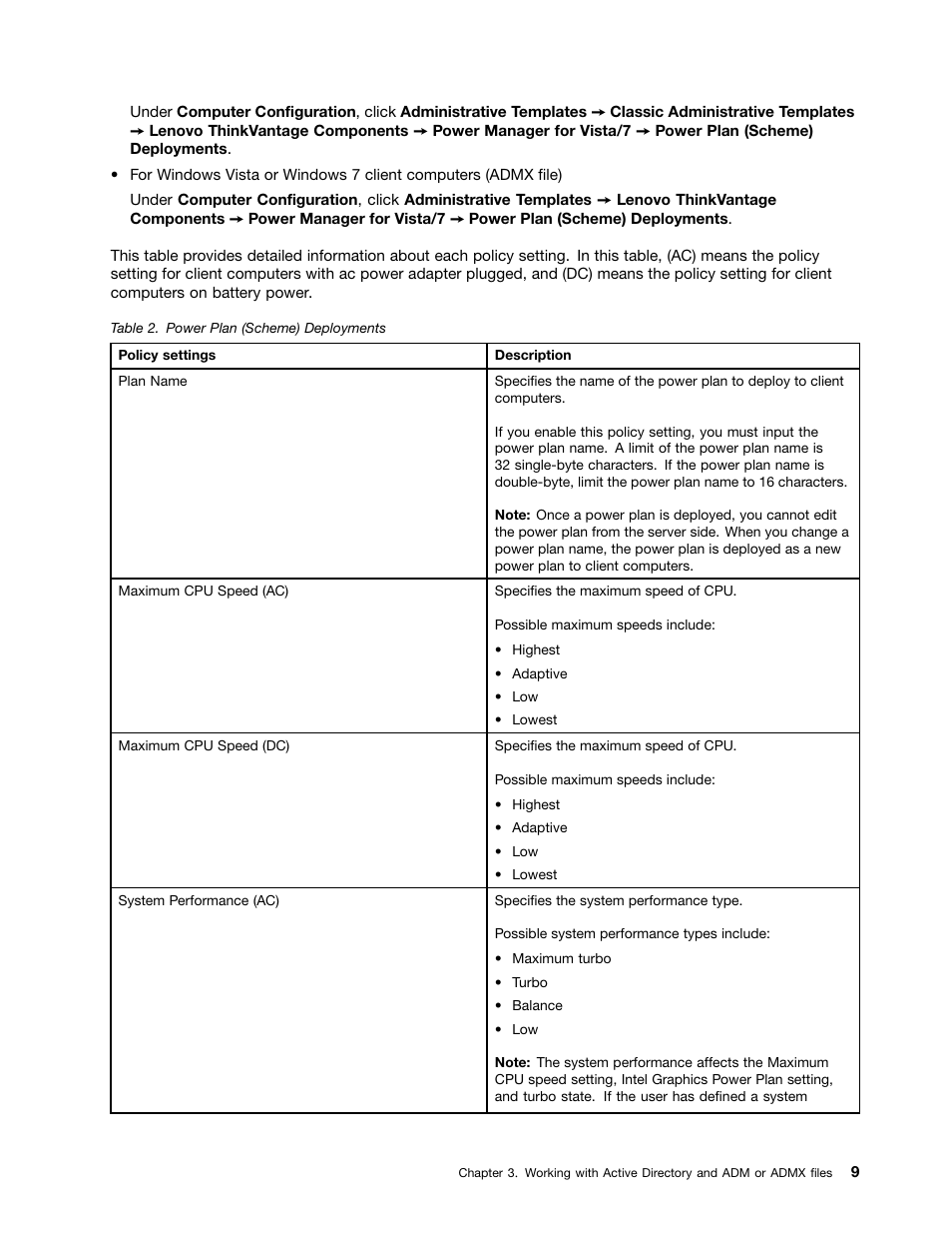 Lenovo ThinkVantage (Power Manager Deployment) User Manual | Page 15 / 68