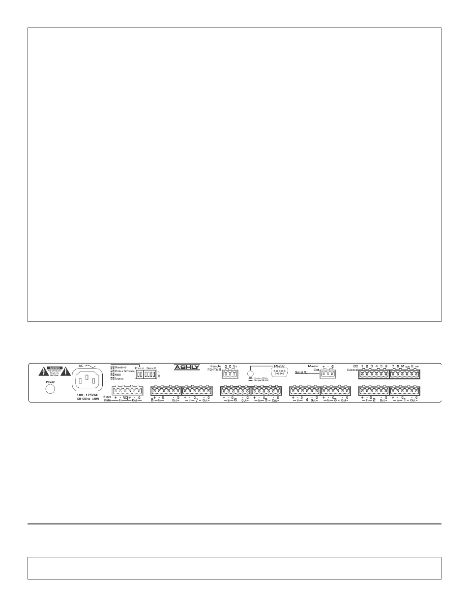 Applications, Rear panel vcm-88e | Ashly VCM-88E User Manual | Page 2 / 2