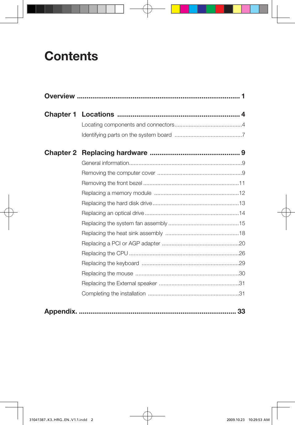 Lenovo IdeaCentre K305 User Manual | Page 3 / 37