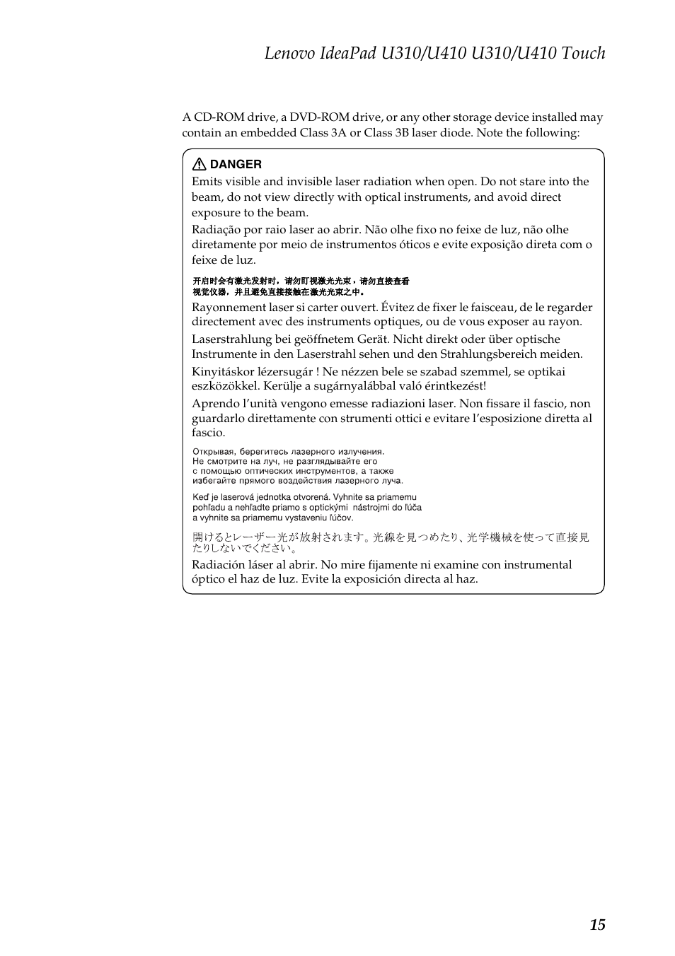 Lenovo IdeaPad U310 User Manual | Page 19 / 115