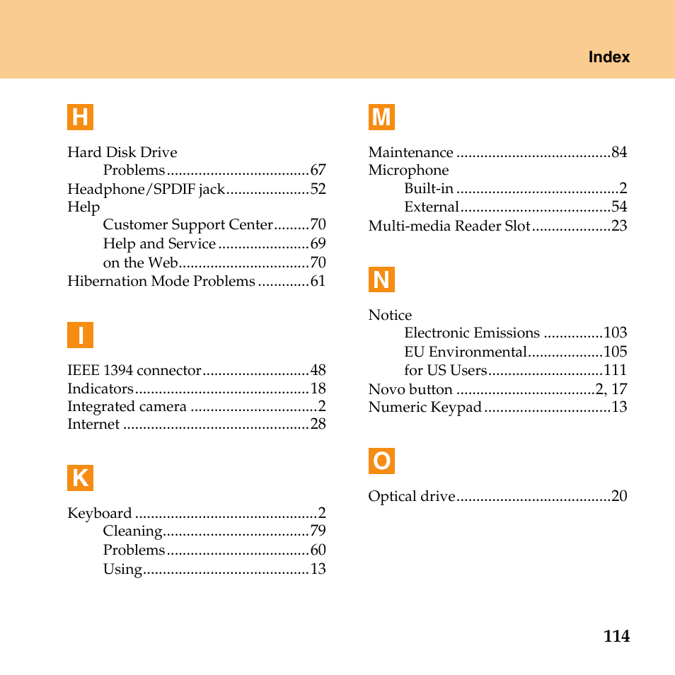 Lenovo IdeaPad U110 User Manual | Page 125 / 129