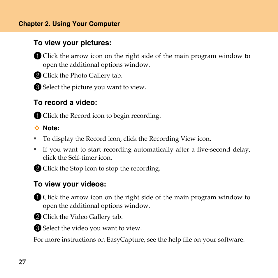 Lenovo IdeaPad U110 User Manual | Page 38 / 129
