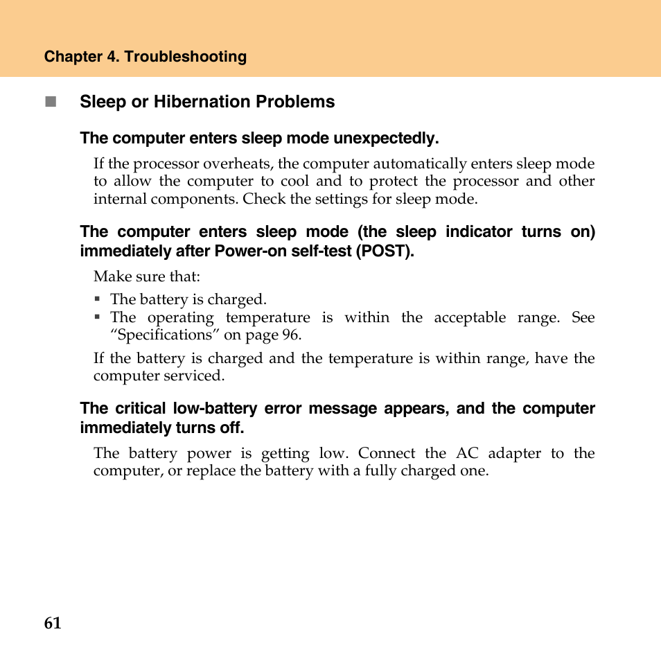 Lenovo IdeaPad U110 User Manual | Page 72 / 129