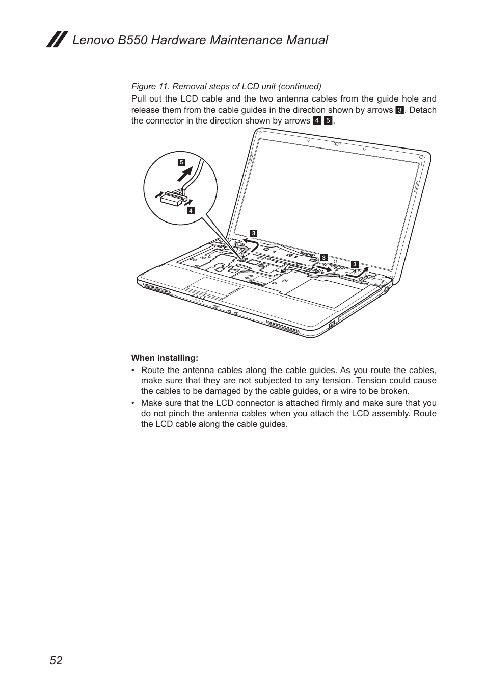 Lenovo b550 hardware maintenance manual | Lenovo B550 Notebook User Manual | Page 56 / 91