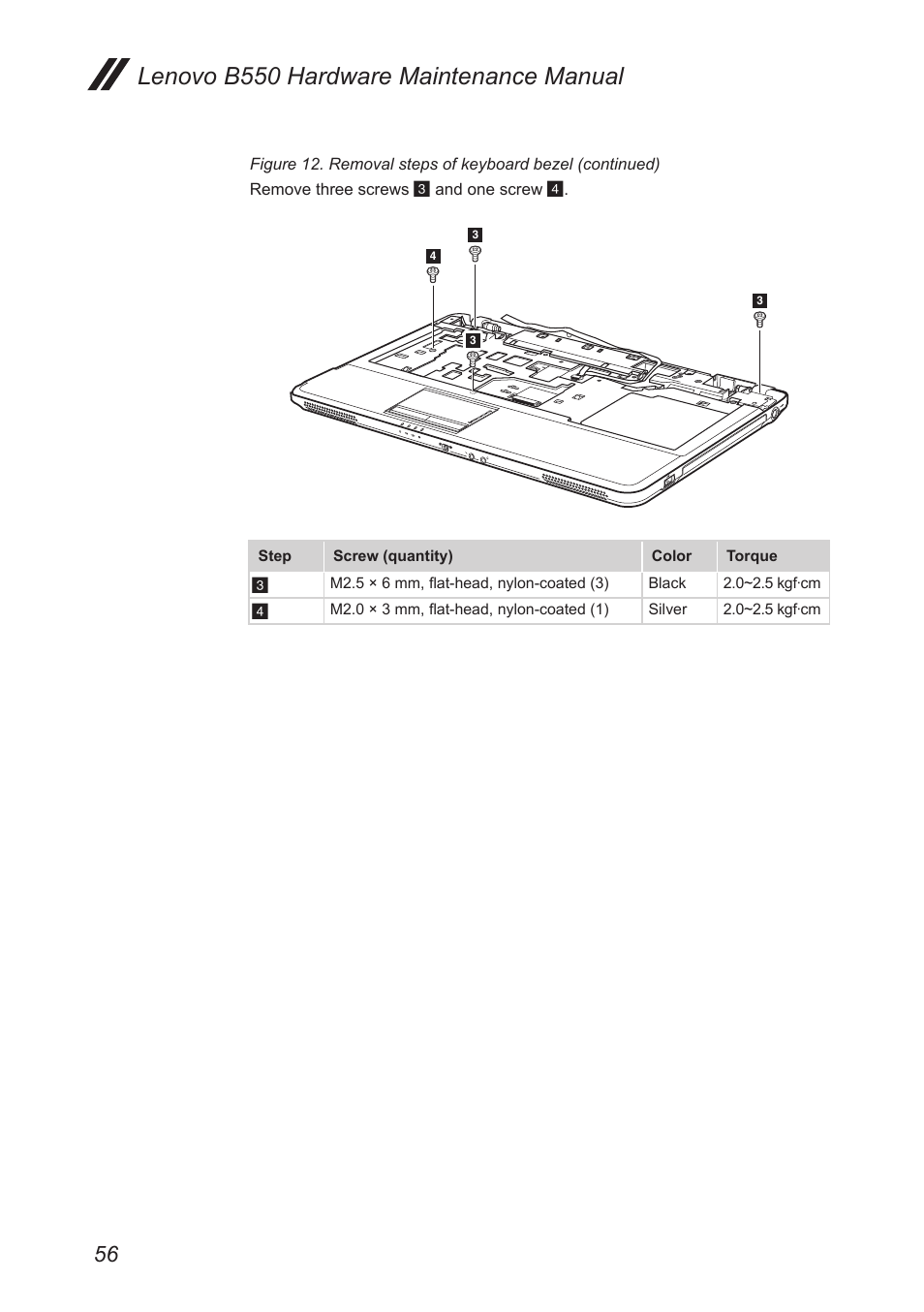 Lenovo b550 hardware maintenance manual | Lenovo B550 Notebook User Manual | Page 60 / 91