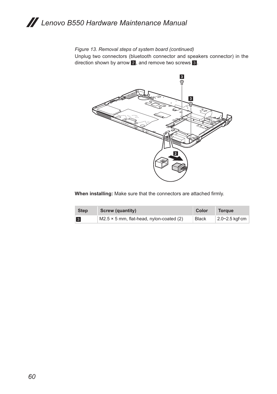 Lenovo b550 hardware maintenance manual | Lenovo B550 Notebook User Manual | Page 64 / 91