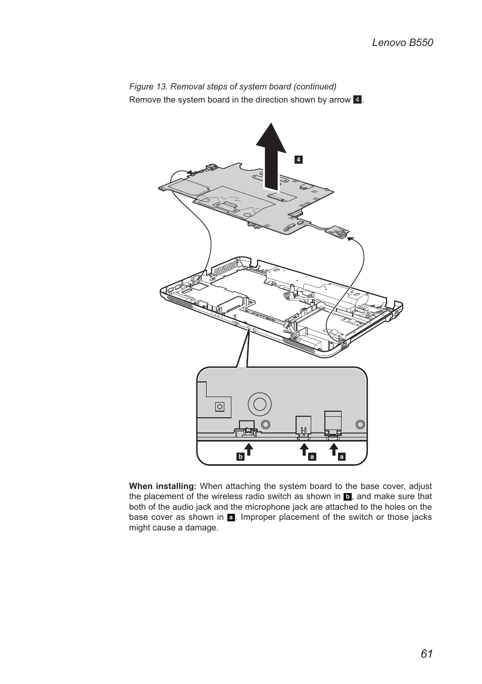 Lenovo b550 | Lenovo B550 Notebook User Manual | Page 65 / 91