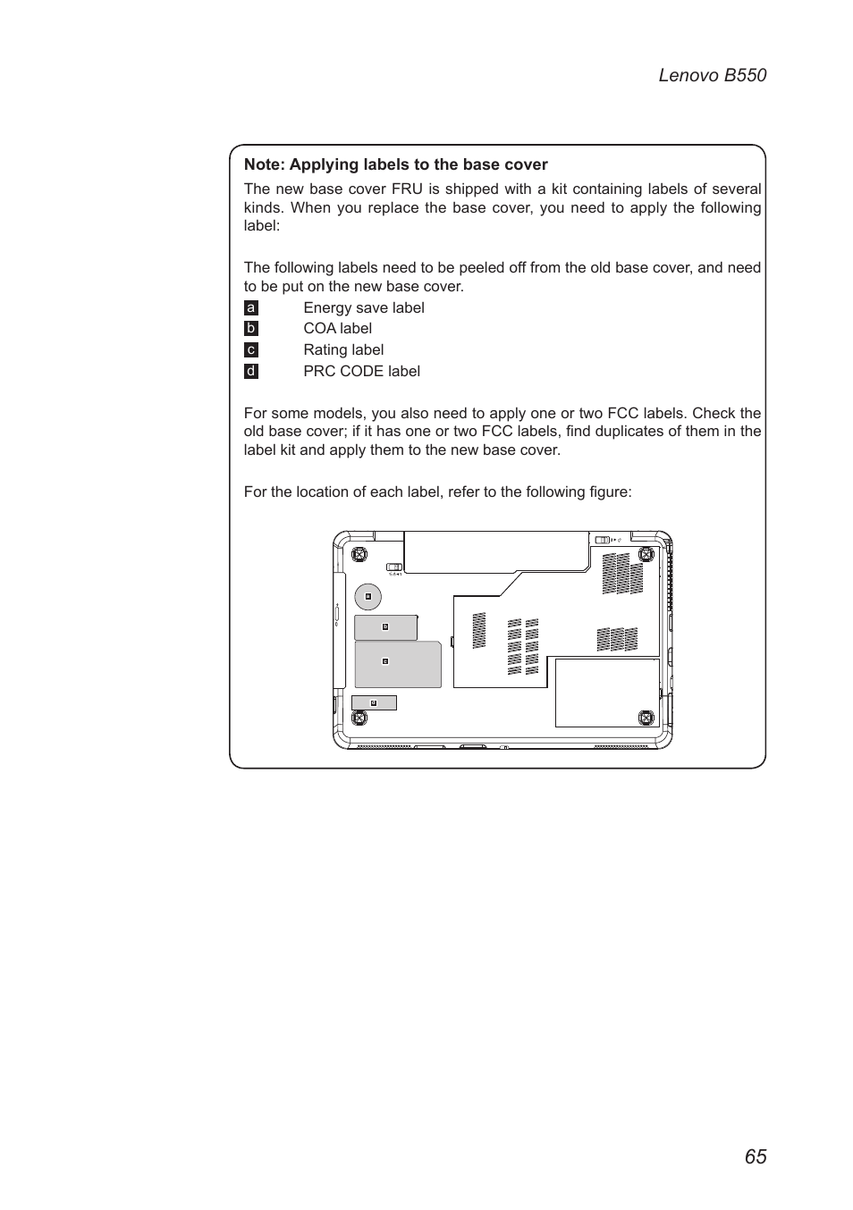 Lenovo b550 | Lenovo B550 Notebook User Manual | Page 69 / 91