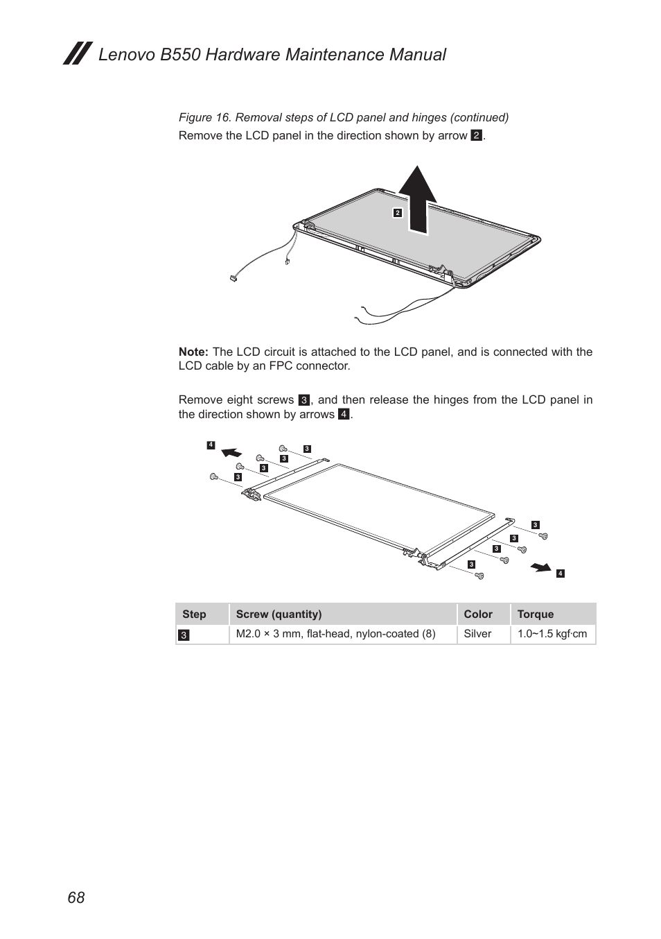 Lenovo b550 hardware maintenance manual | Lenovo B550 Notebook User Manual | Page 72 / 91