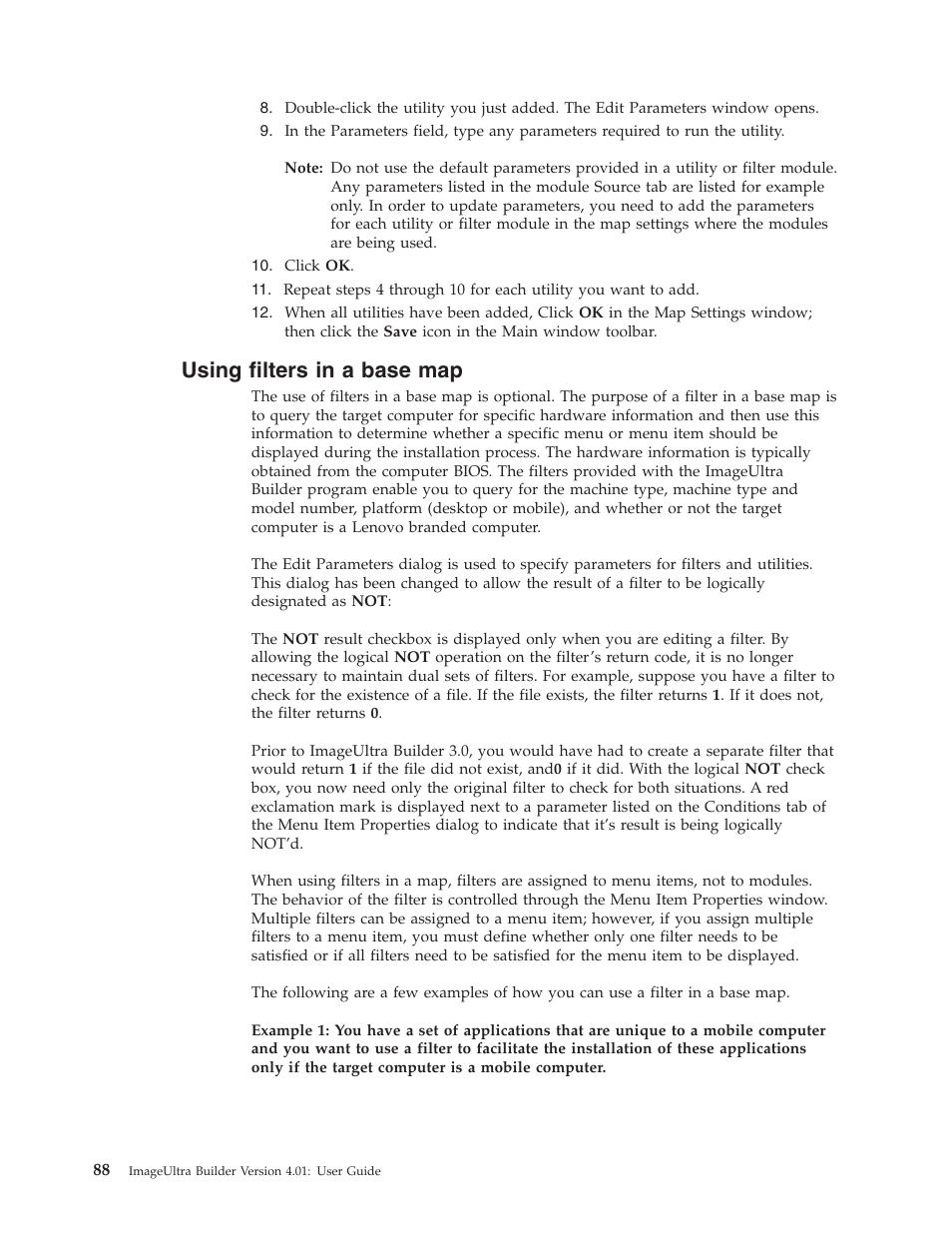 Using filters in a base map, Using, Filters | Base | Lenovo ThinkPad R400 User Manual | Page 102 / 220