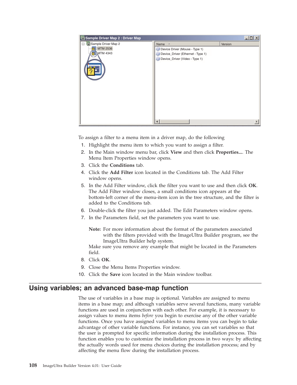 Using variables; an advanced base-map function, Using, Variables | Advanced, Base-map, Function | Lenovo ThinkPad R400 User Manual | Page 122 / 220